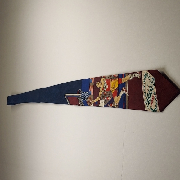 01 Basketball Tabasco Neck Tie - Picture 2 of 7